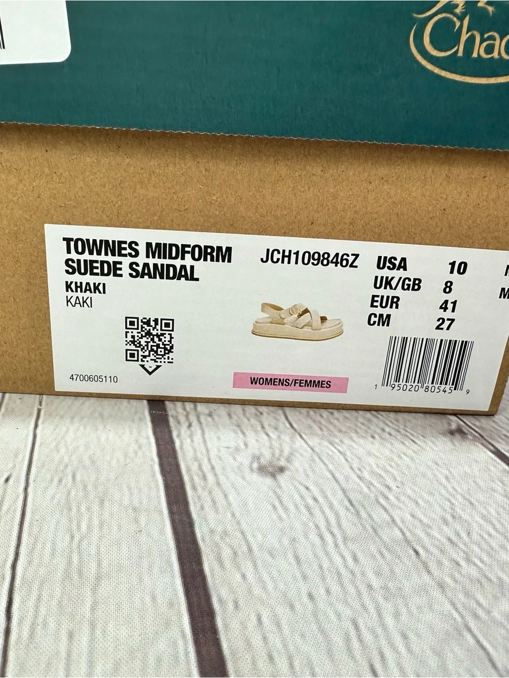 Chaco Townes Midform Suede Sandal — khaki women 10 gorpcore